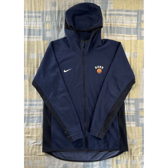 Nike Other - Nike Dri-FIT Full Zip Basketball Print Navy Blue Long Sleeve Men's Large